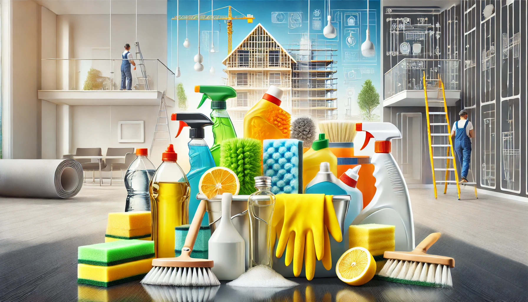 İnşaat Sonrası Temizlik İçin En Etkili Kimyasal ve Doğal Temizlik Ürünleri (Kütahya İçin Özel Öneriler) 